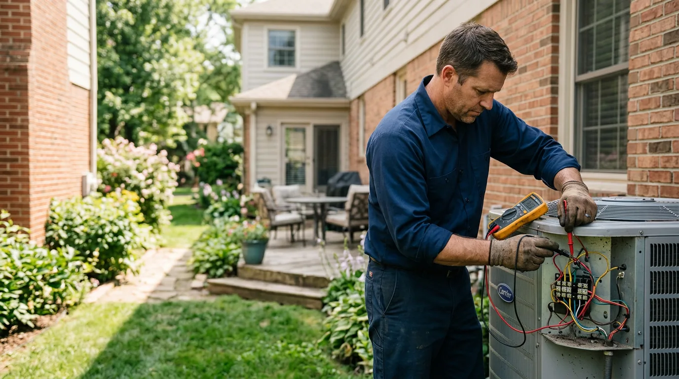 HVAC technician working near Lakeshore, CA